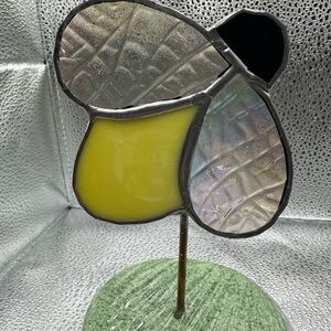 Stained Glass Butterfly Art Piece